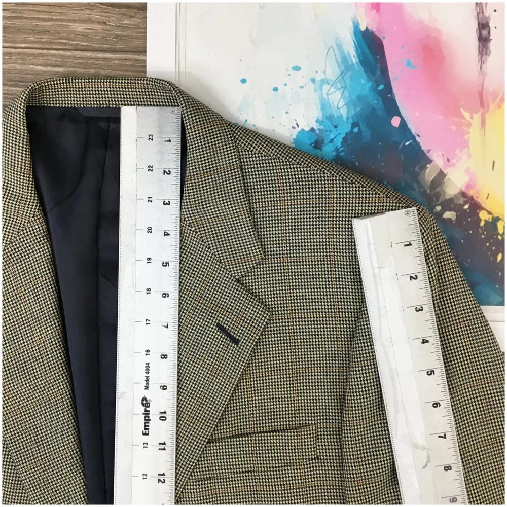 Hickey Freeman Mens Blazer Sport Coat Two Button Jacket Wool 42L Casual Suit VTG